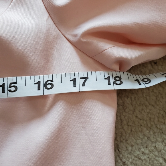 Cleo pastel pink ruffle front cotton blend jacket coat XS Petite XSP spring - Picture 13 of 13